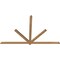 Ekena Millwork Kennewick Timber Gable Bracket, Western Red Cedar, 96"W x 60"H x 1 1/2"D x 3 1/2"F, 15/12 Pitch GBW096X60X0204KEN00SWR - alternate 2